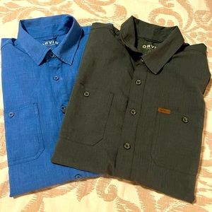 Set of mens Orvis short sleeve shirts